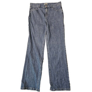 Christopher & Banks Womens Straight Leg Embroidered Pocket Jeans Sz 8